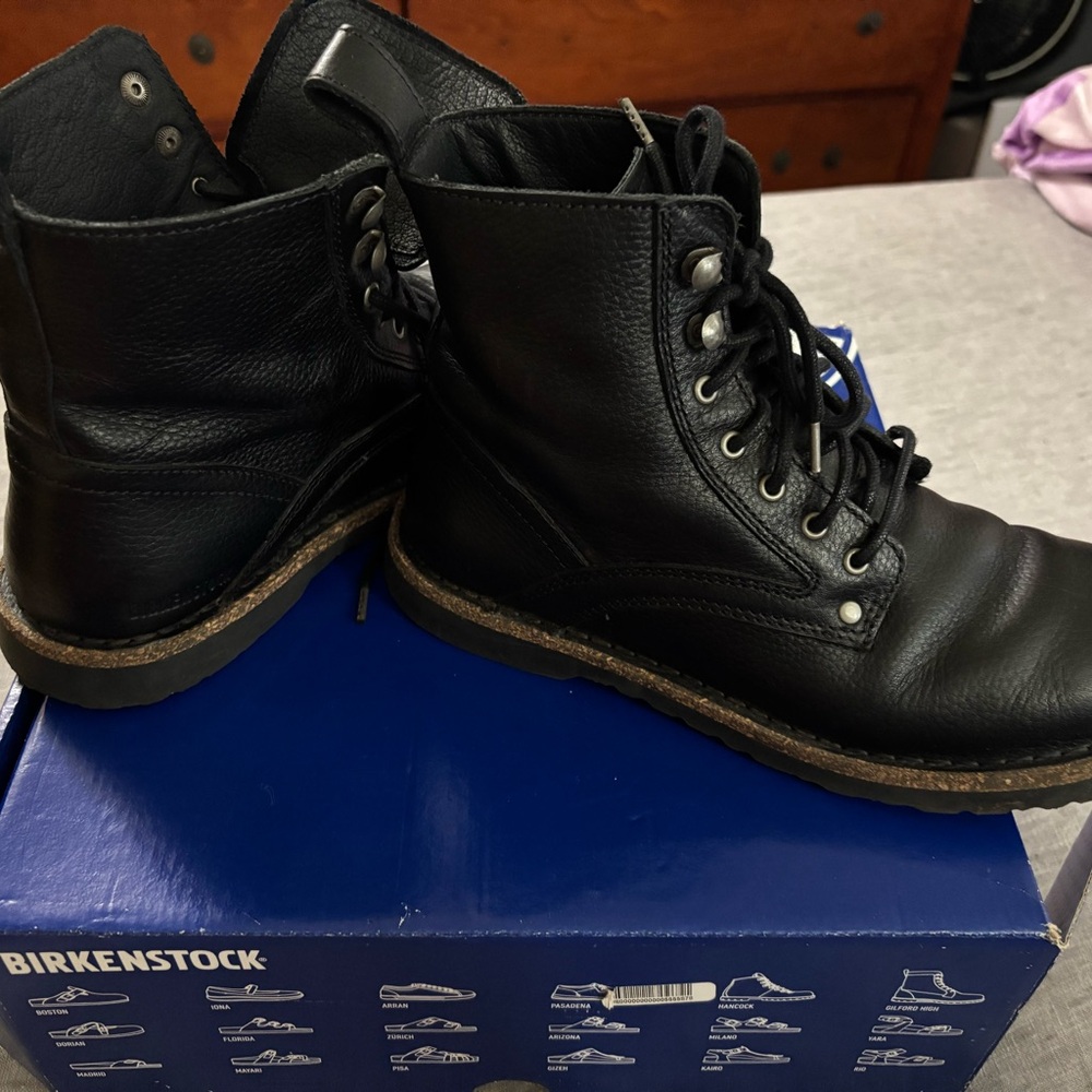 Birkenstock schmale weite narrow fit  very good condition,39 Black Leather Boots - Picture 7 of 10